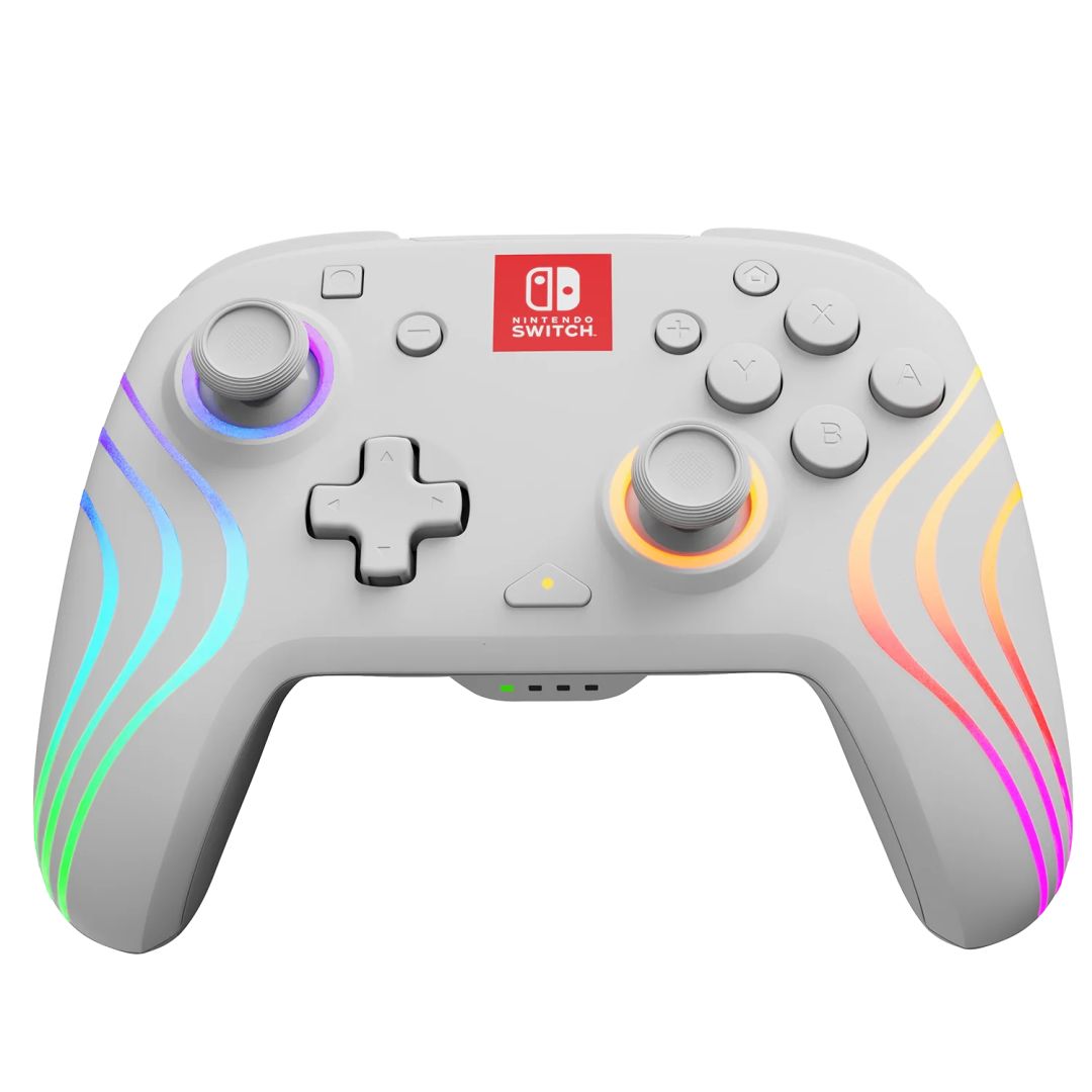 PDP Afterglow Wave WirelessController for Nintendo Switch White