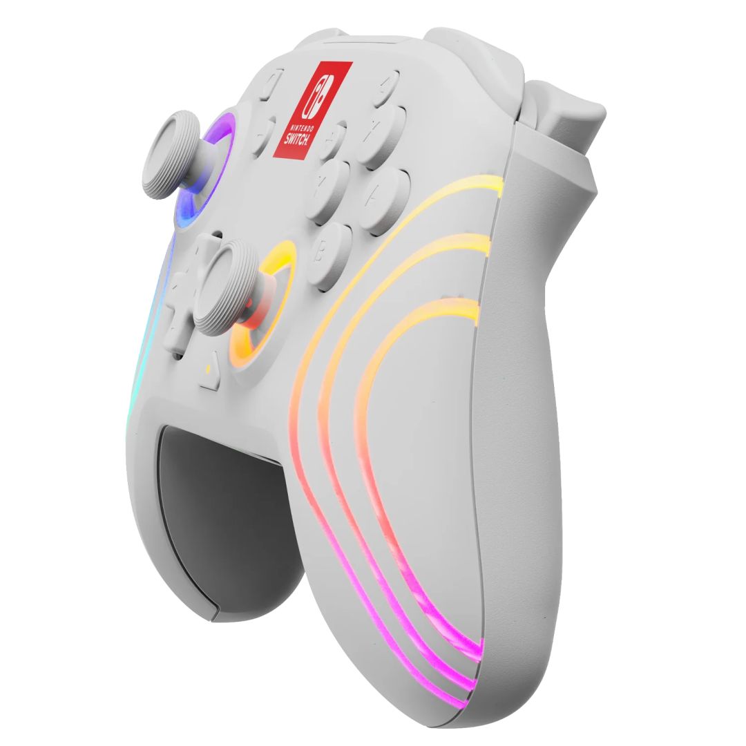 PDP Afterglow Wave WirelessController for Nintendo Switch White