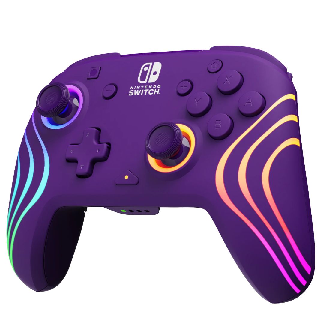 PDP Afterglow Wave WirelessController for Nintendo Switch Purple