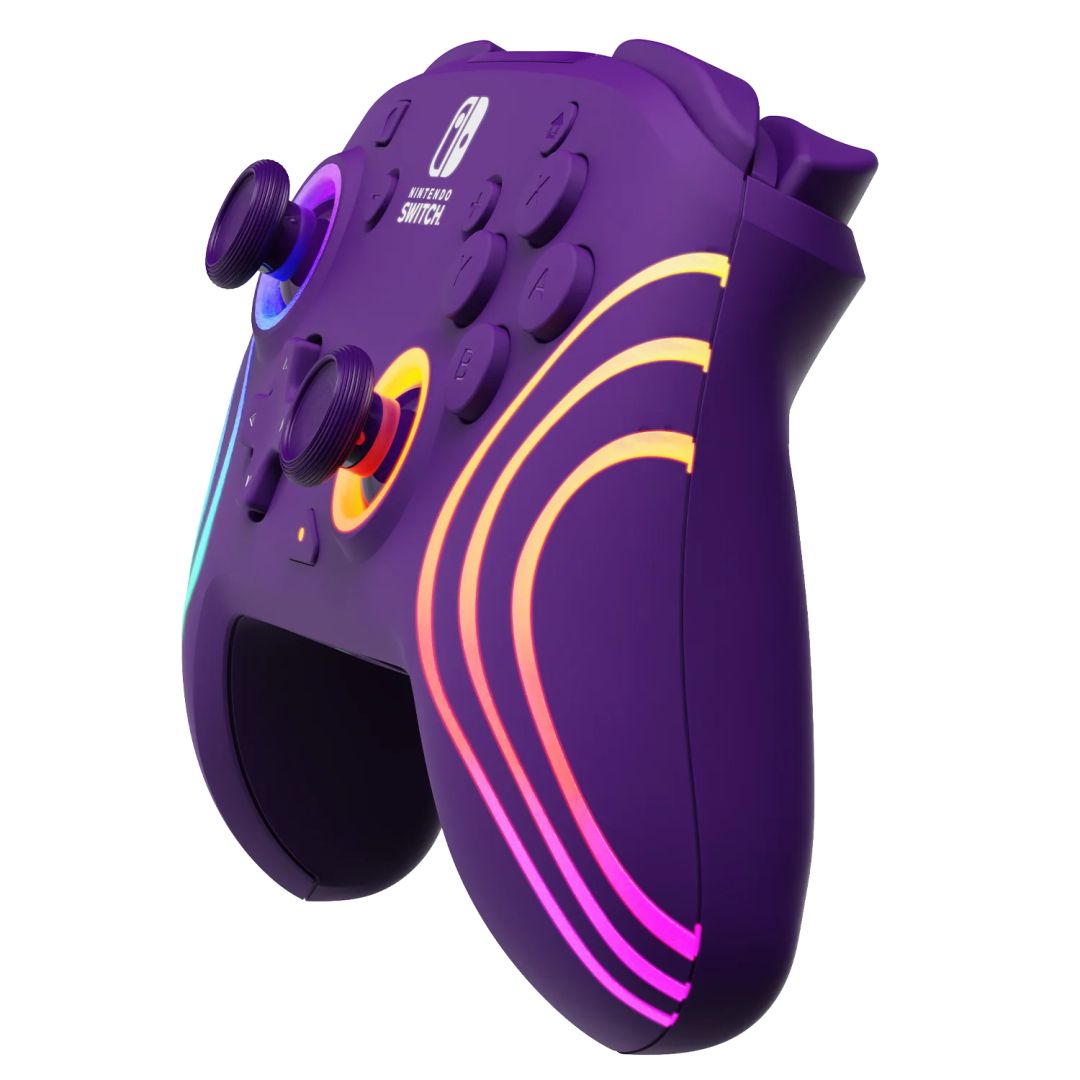 PDP Afterglow Wave WirelessController for Nintendo Switch Purple