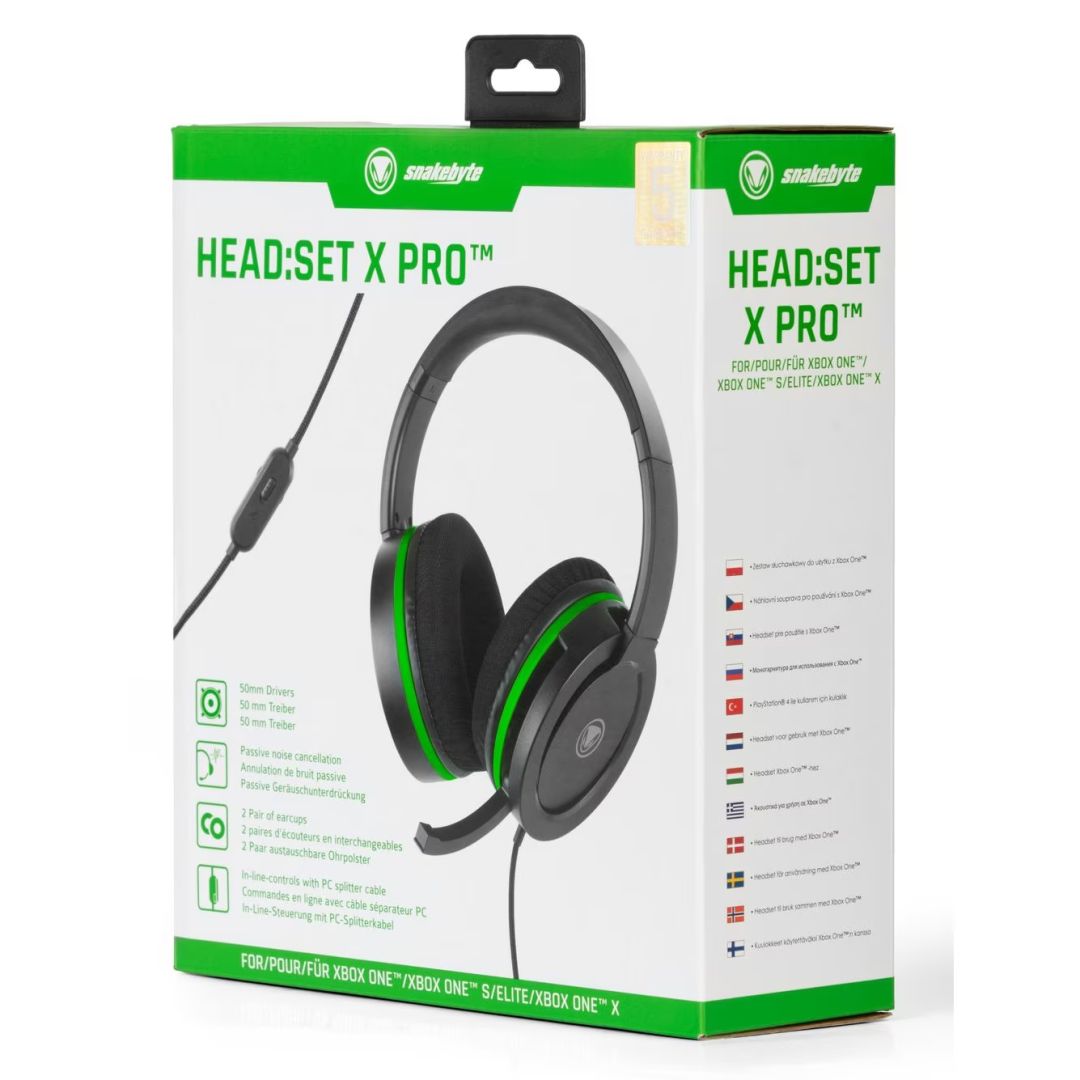 snakebyte Head:Set X Pro for Xbox One Black