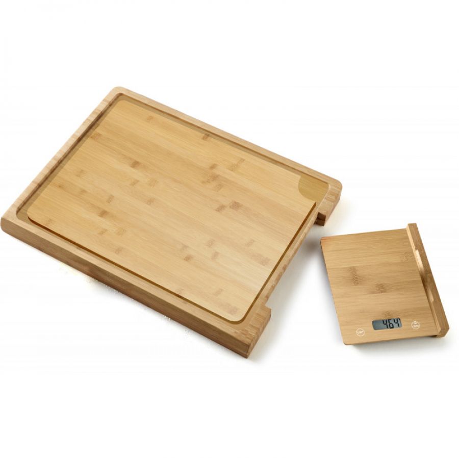 Platinet Cutting Board with Kitchen Scale