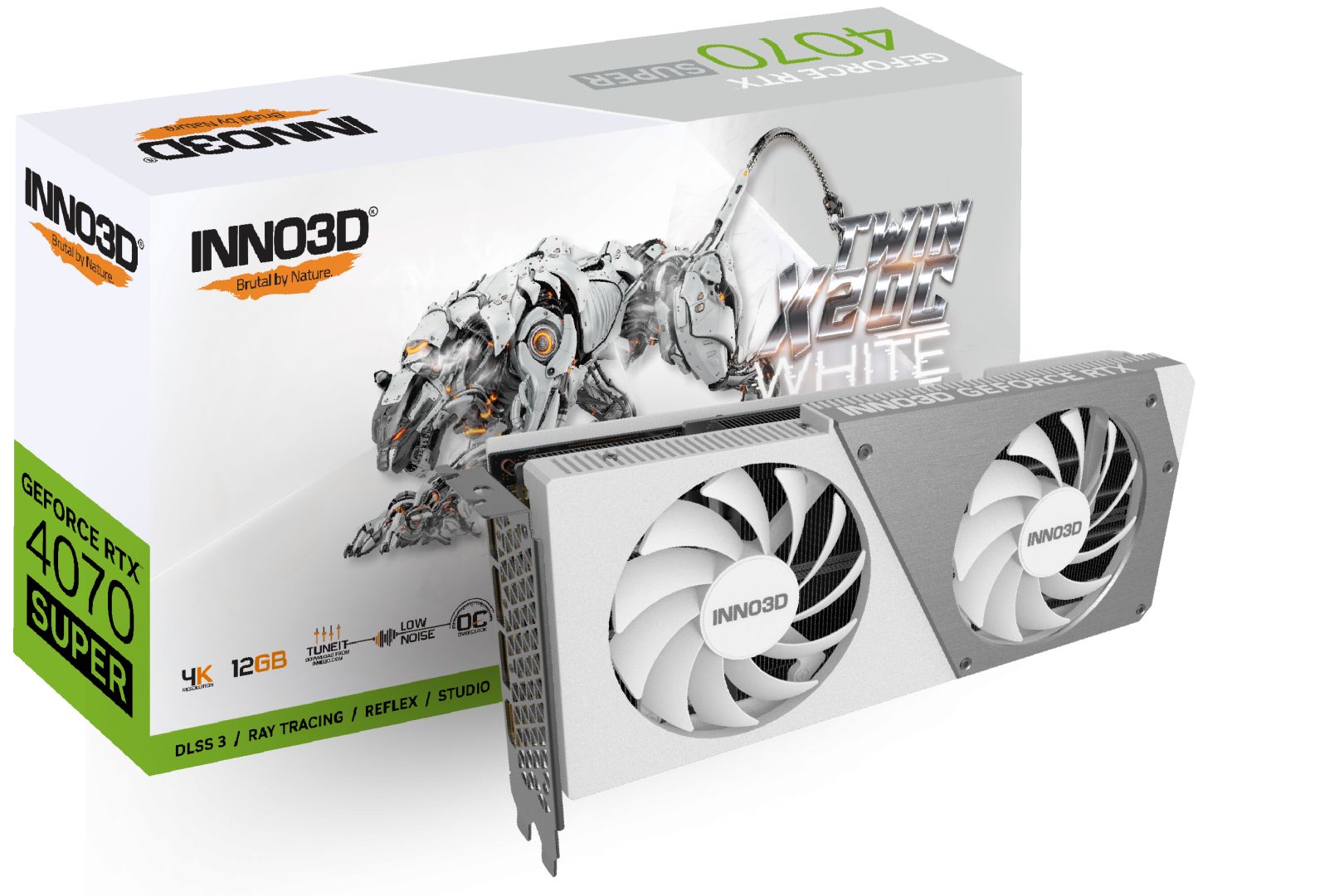 Inno3D GeForce RTX4070 Super 12GB DDR6X Twin X2 OC White