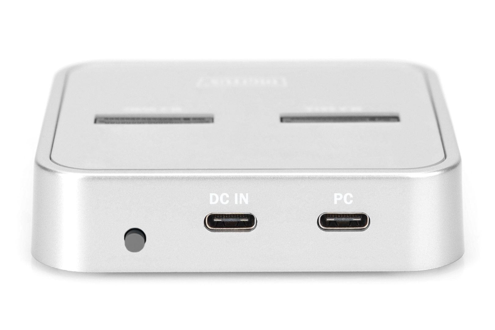 Digitus M.2 NVMe + M.2 SATA SSD Docking Station with SD Express Card Reader USB-C White