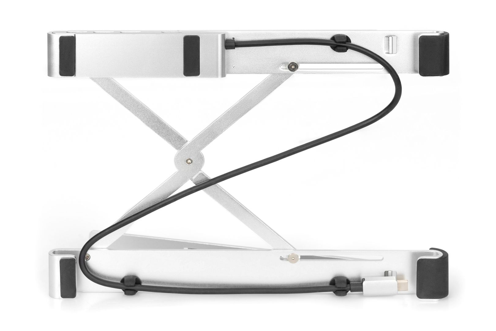 Digitus Notebook Stand with integrated USB-C Hub 5-Port Silver