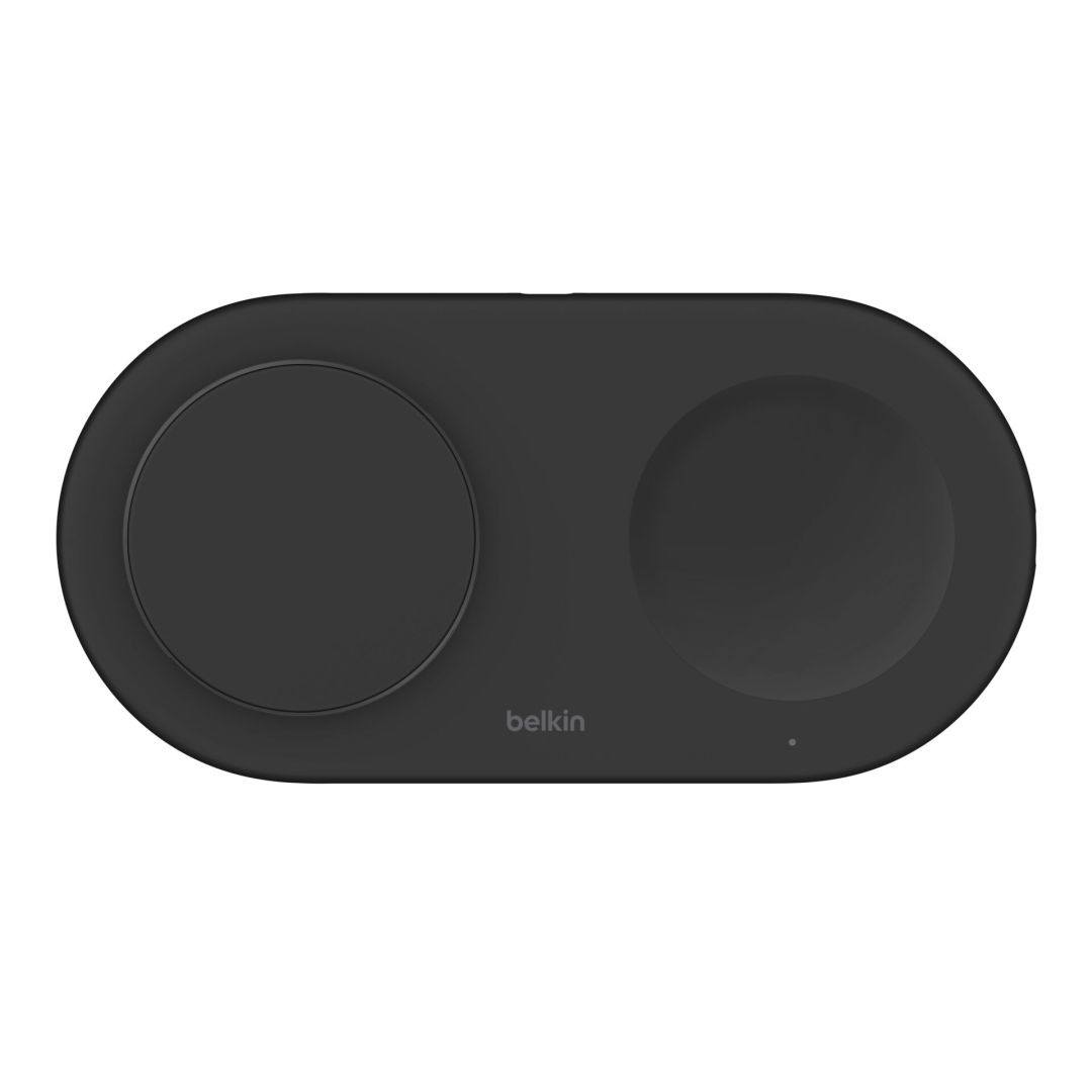 Belkin BOOST Charge Pro 2in1 Qi2 15w Magnetic Charging Pad Black