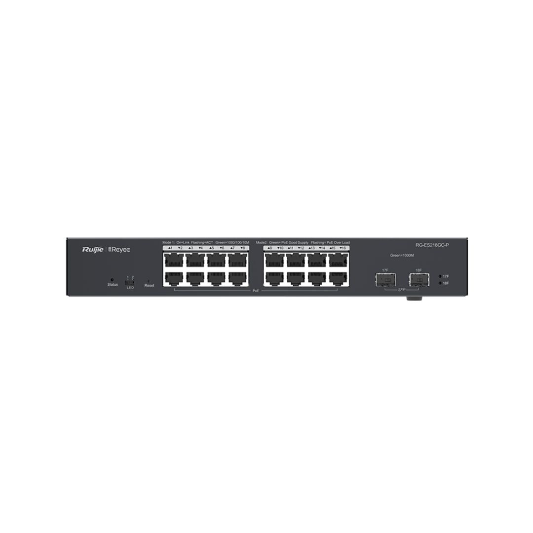 Reyee RG-ES218GC-P 18-Port Gigabit Smart Cloud Managed PoE Switch