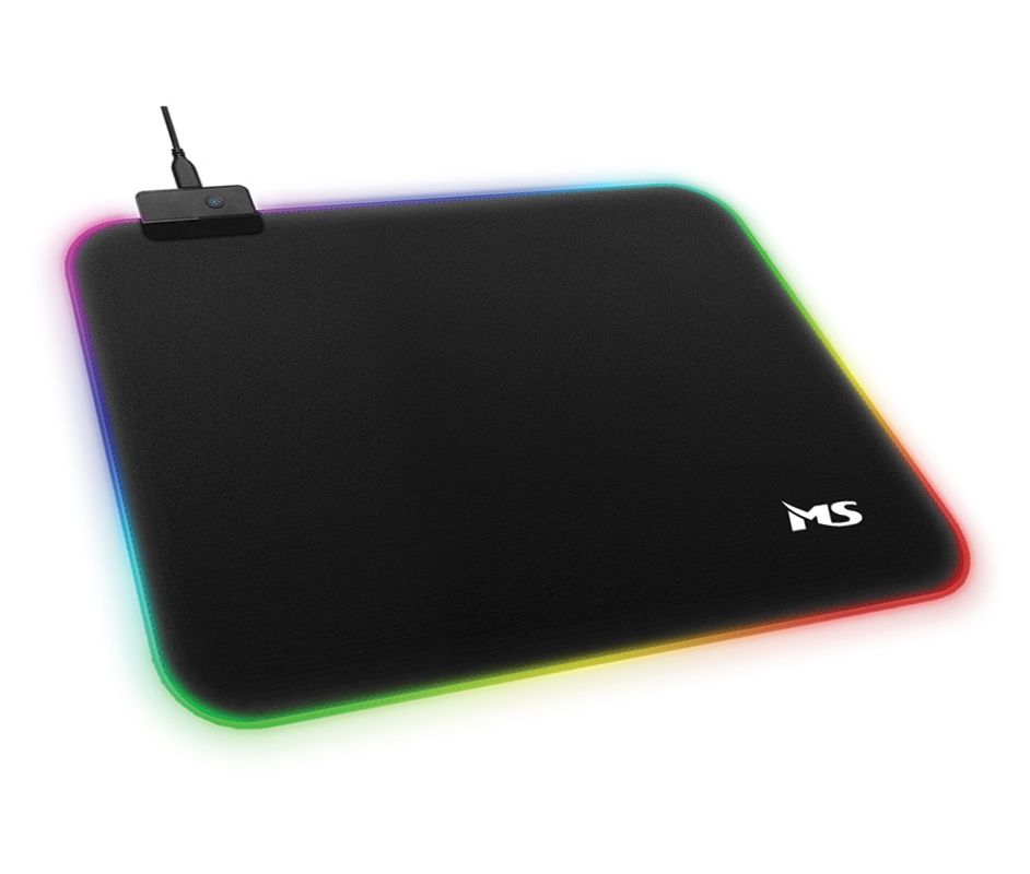 MS TERIS R350 RGB Gaming Mouse Pad Black