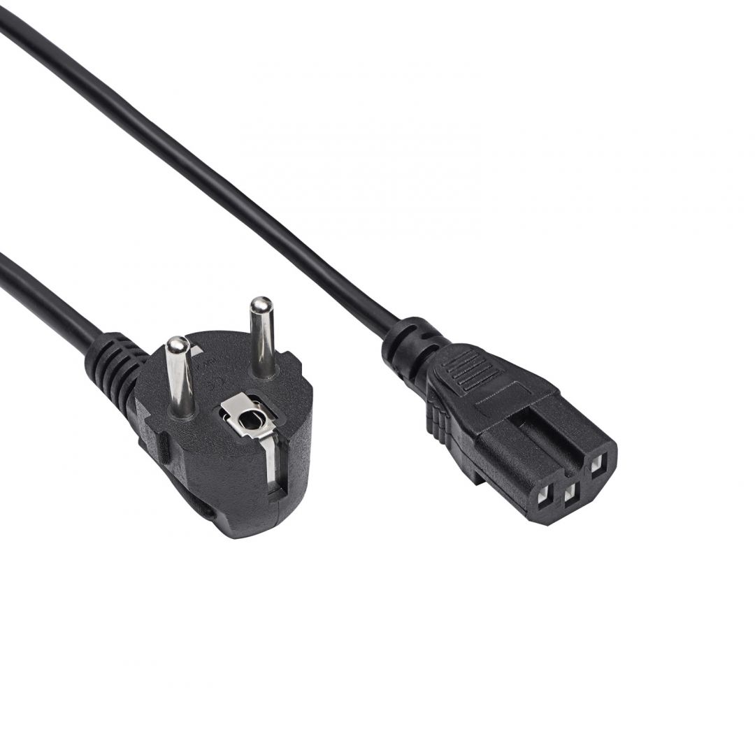 Akyga AK-UP-08 CEE 7/7/C15 cable 1,8m Black