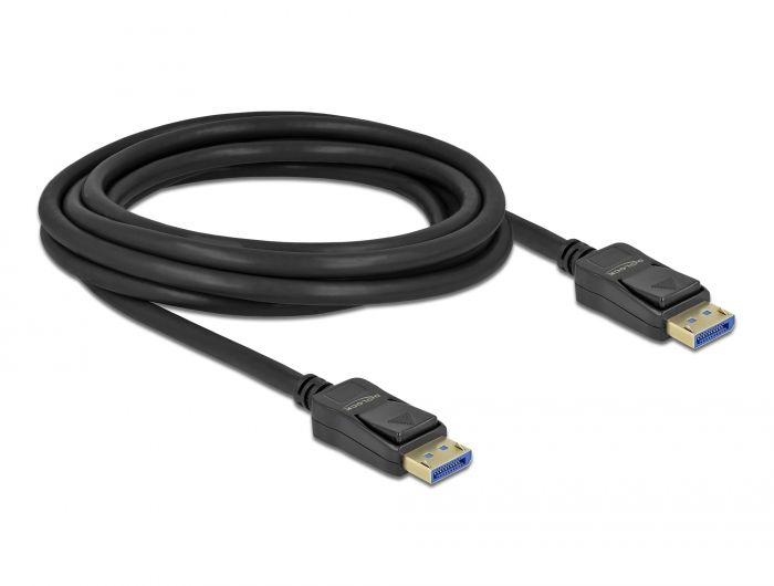 DeLock DisplayPort cable 10K 60Hz 54Gbps ABS housing 3m Black