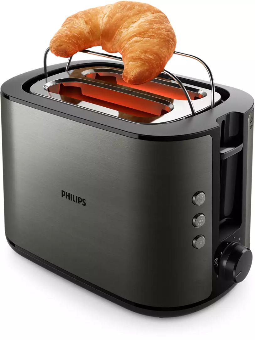 Philips Viva Collection HD2651/80 950W Kenyérpirító Black/Grey