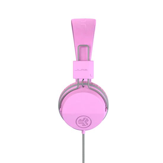 JLab JBuddies Studio On-Ear Kids Wired Headphones Pink/Grey