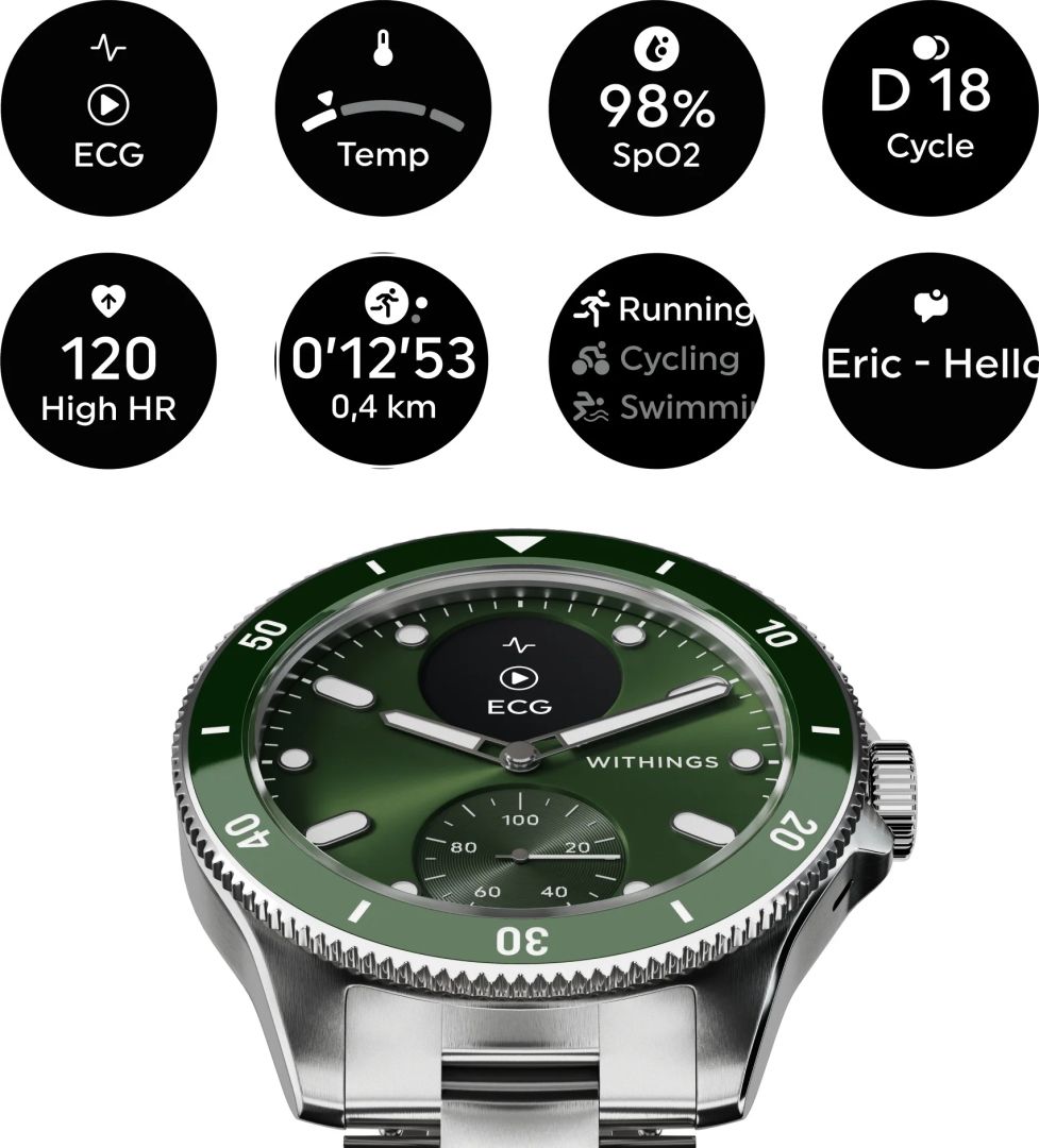 Withings Scanwatch Nova 42mm Green