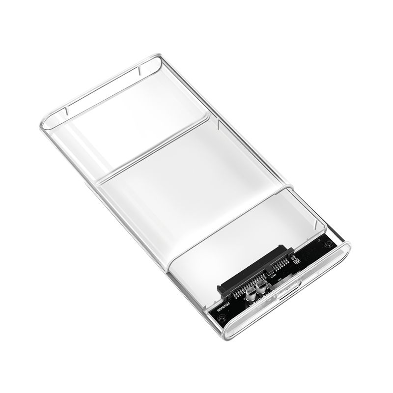 Logilink External HDD enclosure 2,5" HDD/SSD, USB 3.0 tool-free Transparent