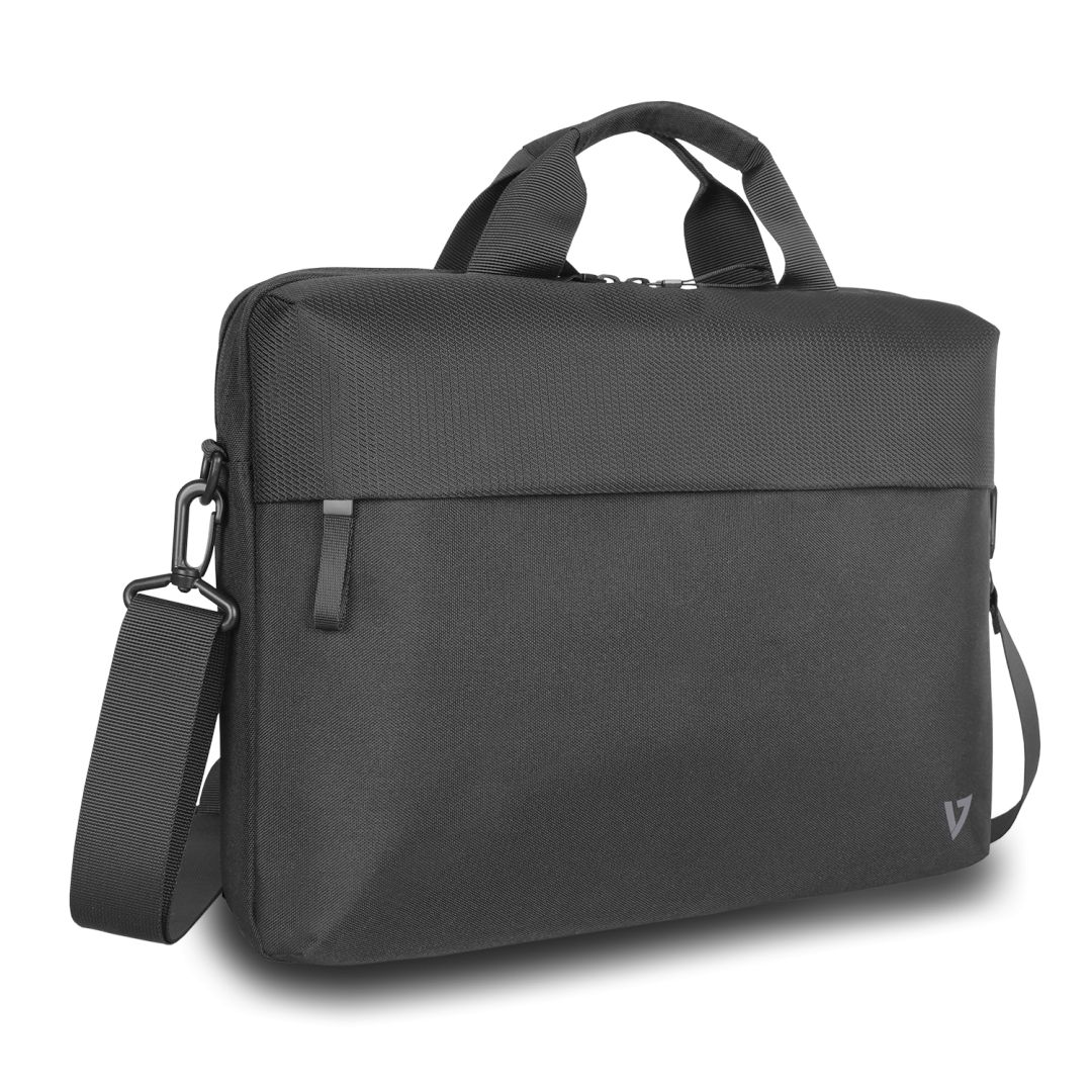 V7 CTP14-ECO2 Eco-Friendly Topload Briefcase Laptop Case 14" Black