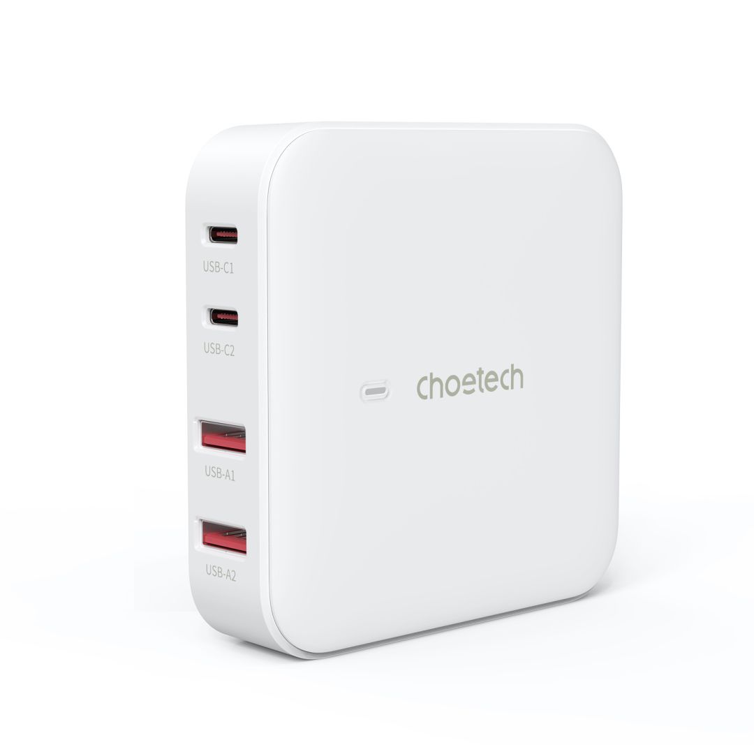 Choetech  PD8008 2xUSB-C+2xUSB-A 100W Desktop GaN Charger White