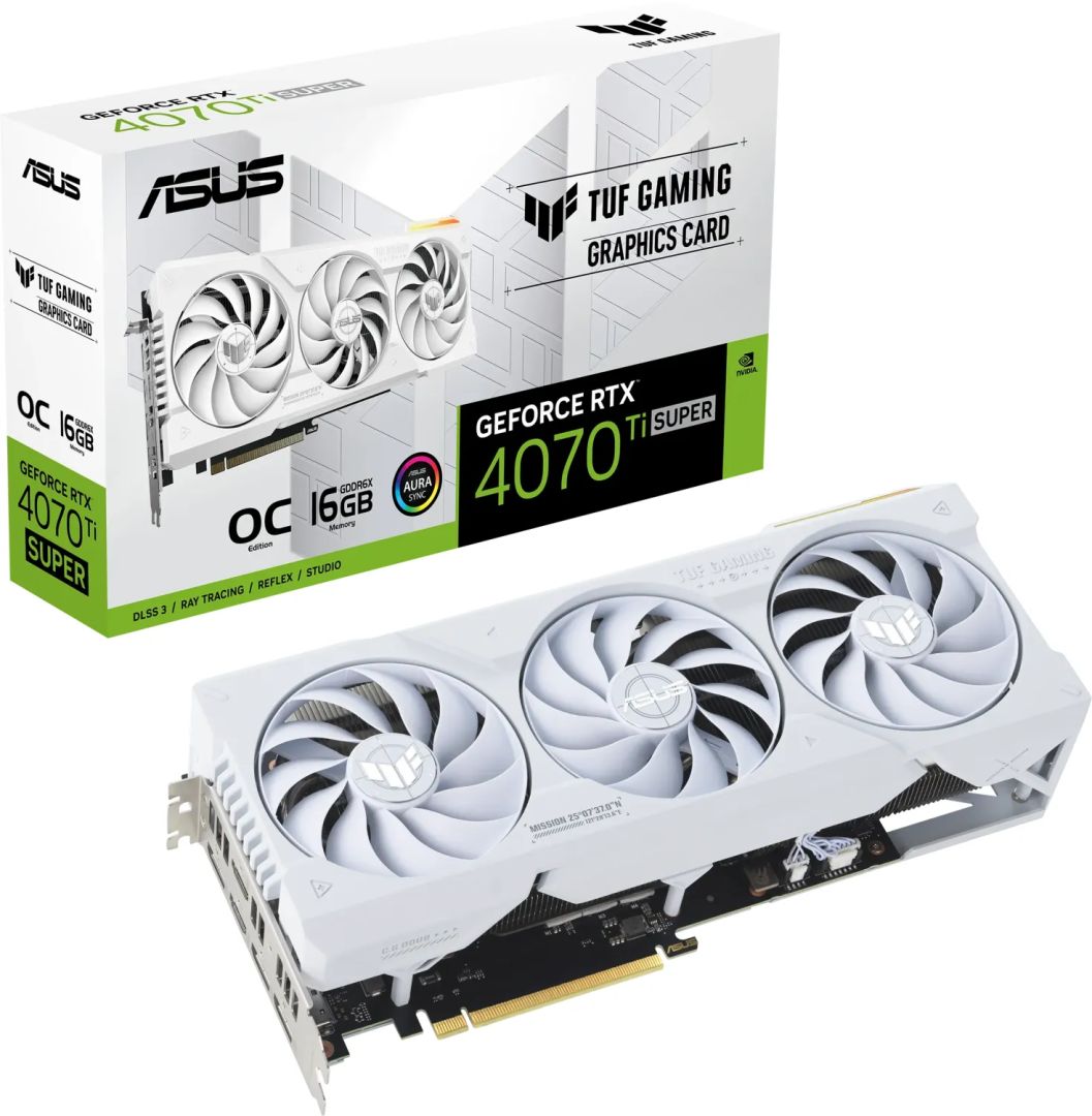 Asus TUF-RTX4070TIS-O16G-WHITE-GAMING