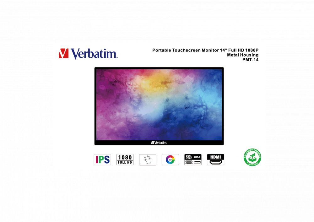 Verbatim 14" PMT-14 IPS LED Portable