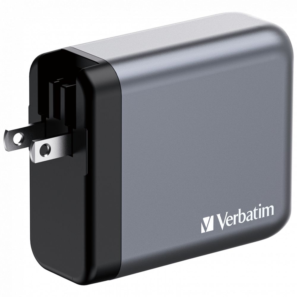 Verbatim 140W 4-Port GaN Wall Charger Grey