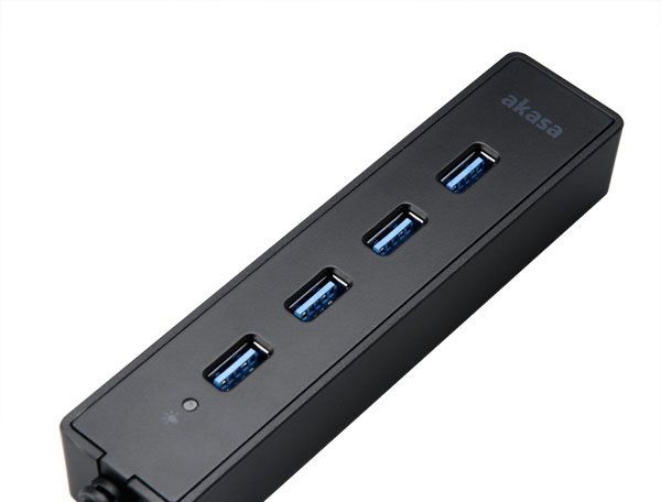 Akasa Connect 4SX Four port USB 3.0 Hub Black