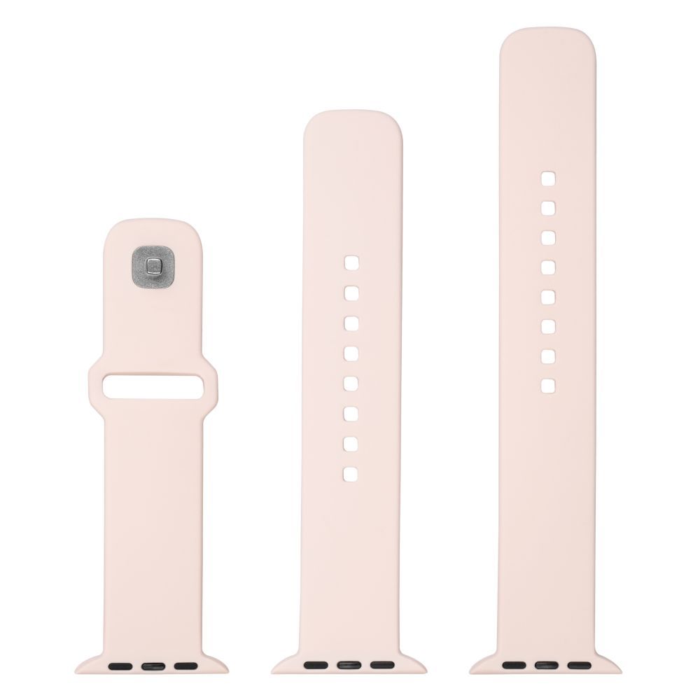 FIXED FIXED Silicone Sporty Strap Set for Apple Watch 42/44/45mm Pink