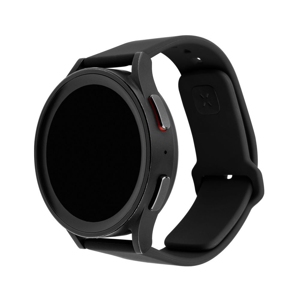 FIXED Silicone Sporty Strap Set with Quick Release 20mm for smartwatch Black