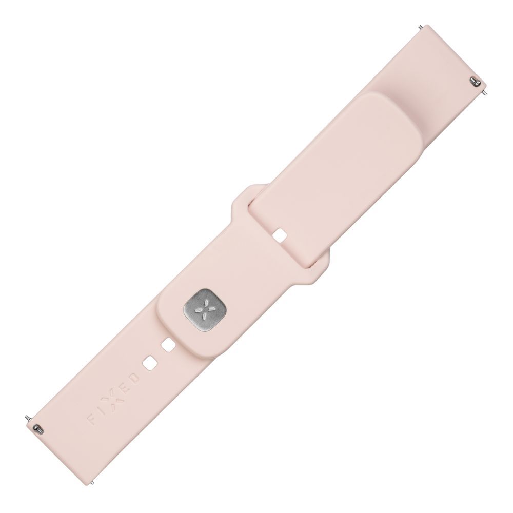 FIXED Silicone Sporty Strap Set with Quick Release 22mm for Smartwatch Pink