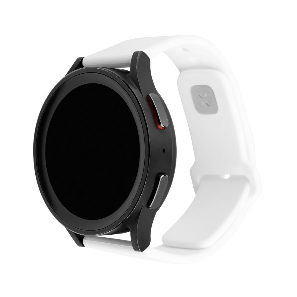 FIXED Silicone Sporty Strap Set with Quick Release 22mm for smartwatch White