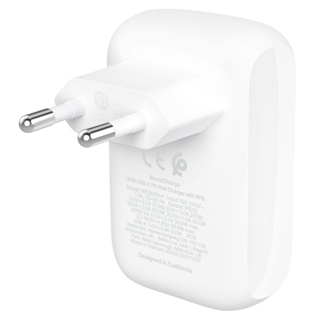 Belkin BOOSTCharge Dual Wall Charger 42W White