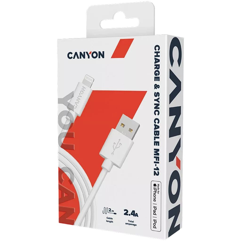 Canyon MFI-12 Charge & sync cable 2m White