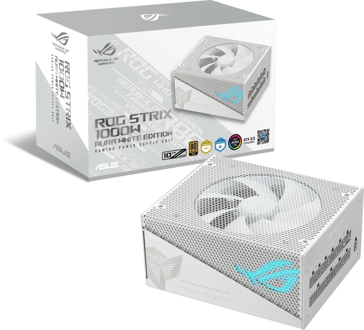 Asus 1000W 80+Gold ROG Strix Aura White Edition