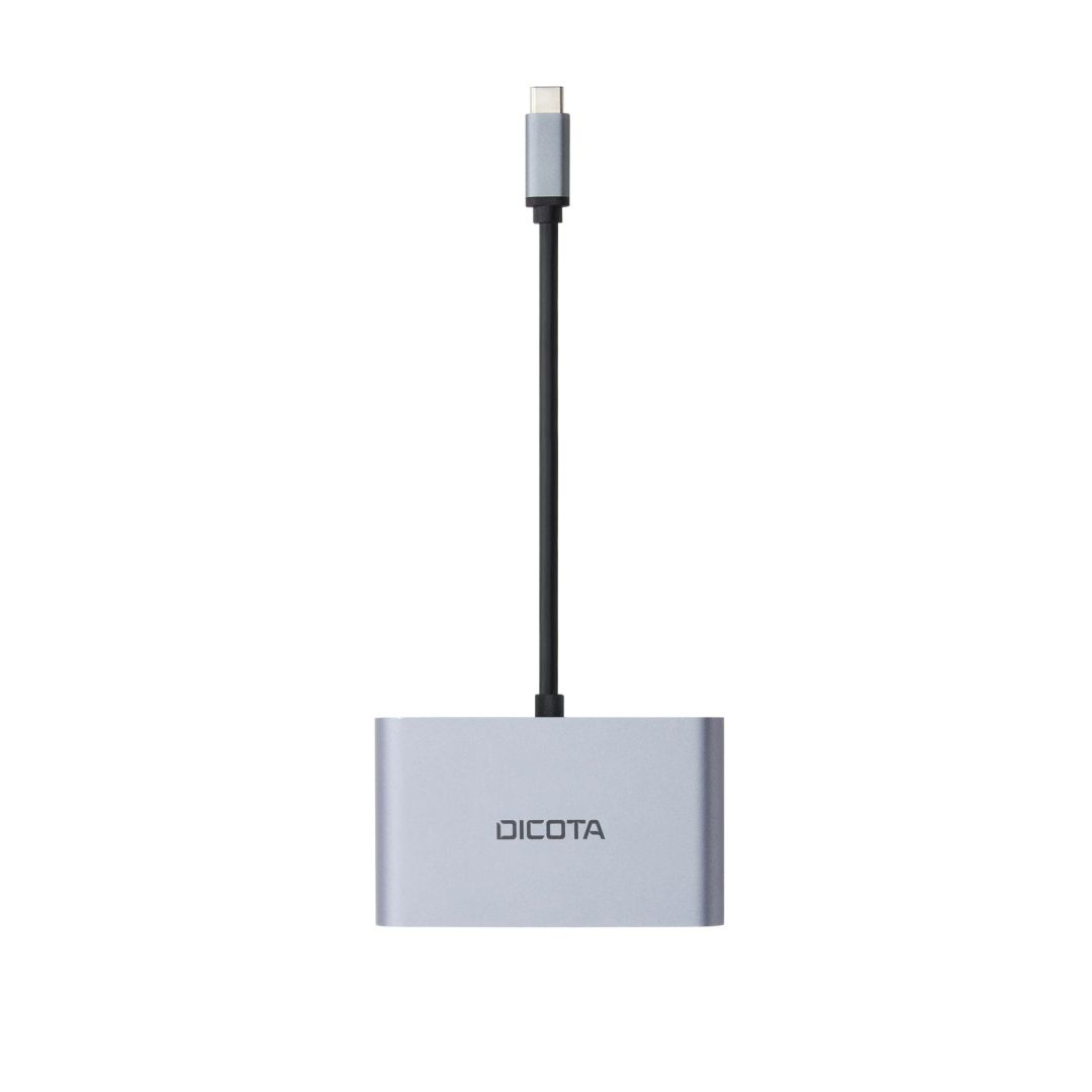 Dicota USB-C Portable 5-in-1 Mini Docking Station 4K HDMI DP PD 100W Grey