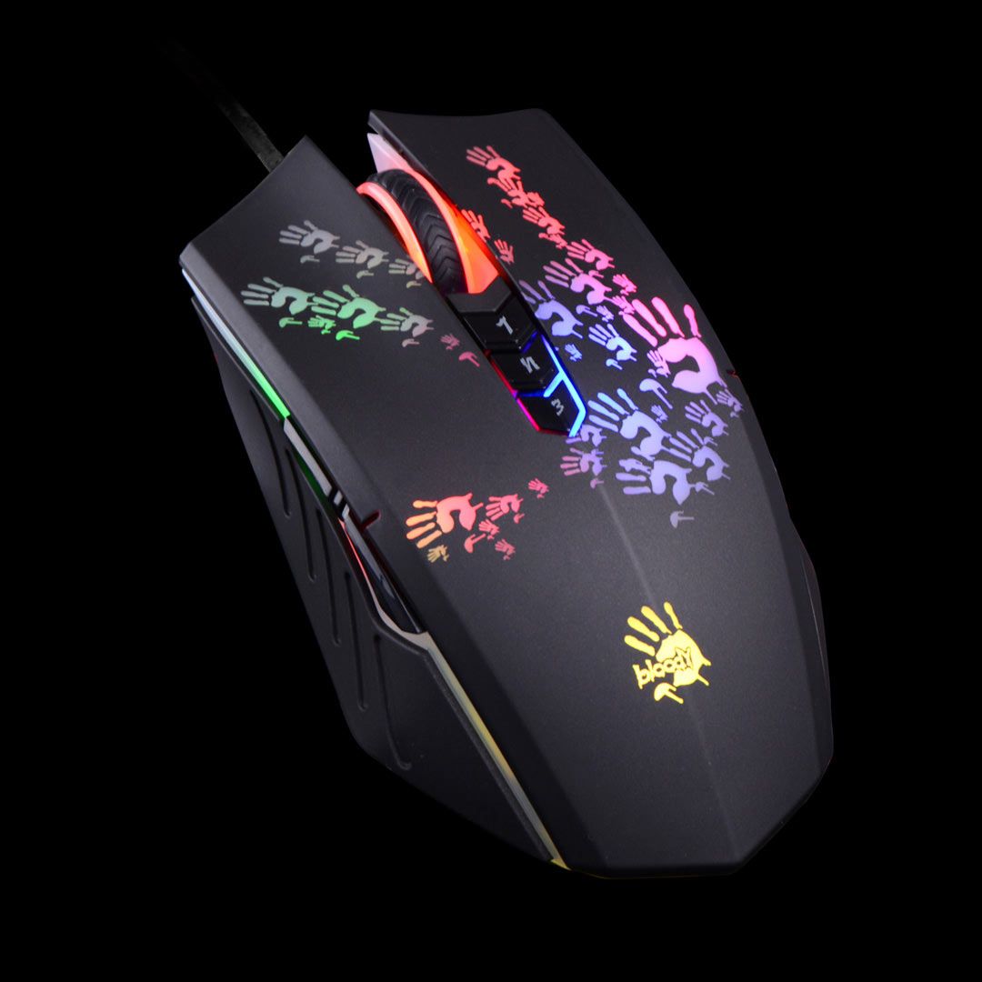 A4-Tech Bloody A60 Light Strike RGB Gaming Mouse Black