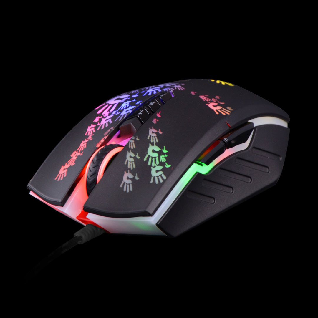 A4-Tech Bloody A60 Light Strike RGB Gaming Mouse Black