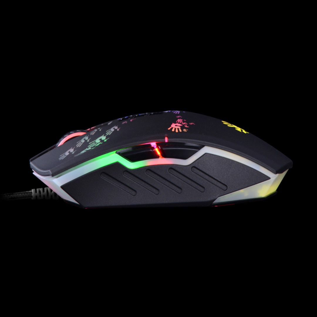 A4-Tech Bloody A60 Light Strike RGB Gaming Mouse Black