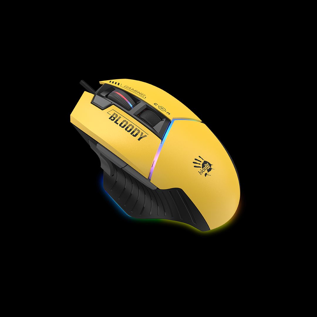 A4-Tech Bloody W95 Max Sports RGB Gaming Mouse Lime