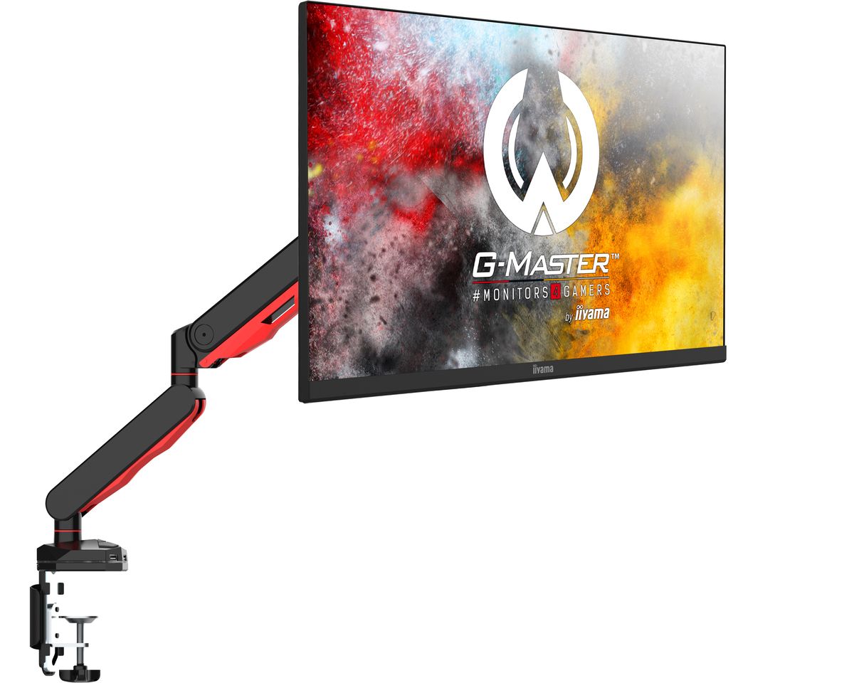 iiyama DSG3001C-R1 Elite gaming aluminium gas spring monitor arm 17"-30" Black