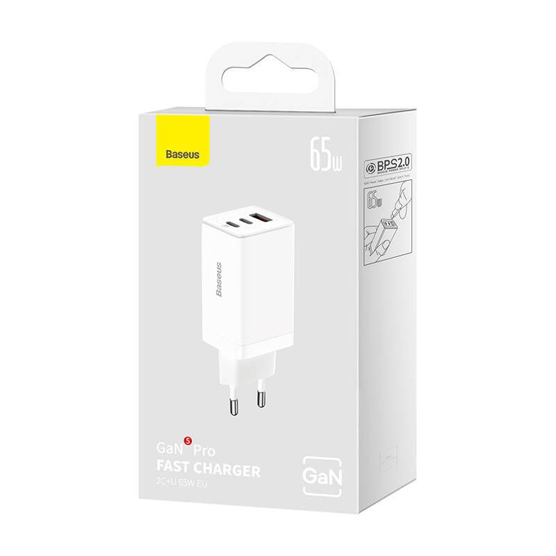 Baseus GaN5 Pro 65W Wall Charger White