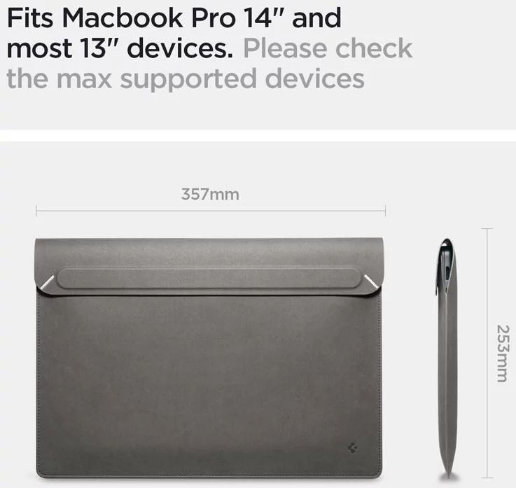 Spigen Valentinus S Notebook táska 14" City Gray