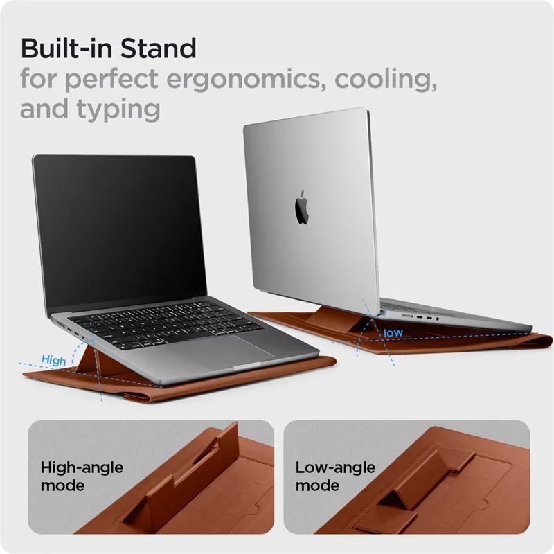 Spigen Valentinus S Notebook táska 14" Classic Brown