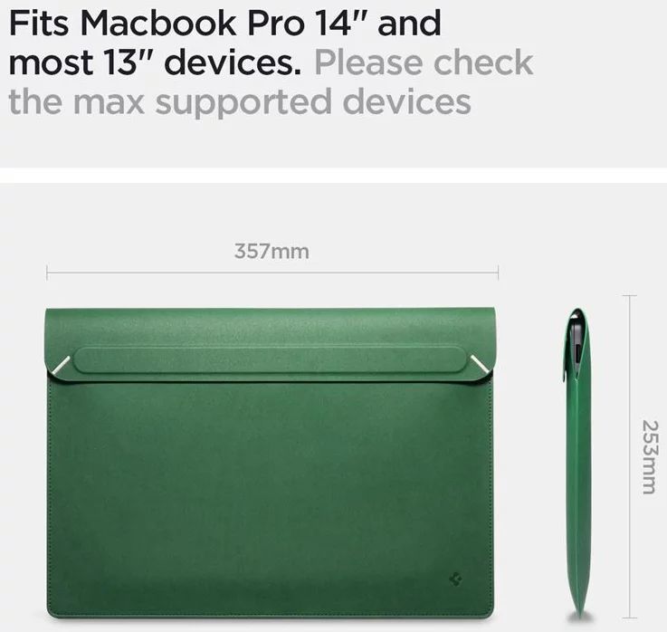 Spigen Valentinus S Notebook táska 14" Jeju Green