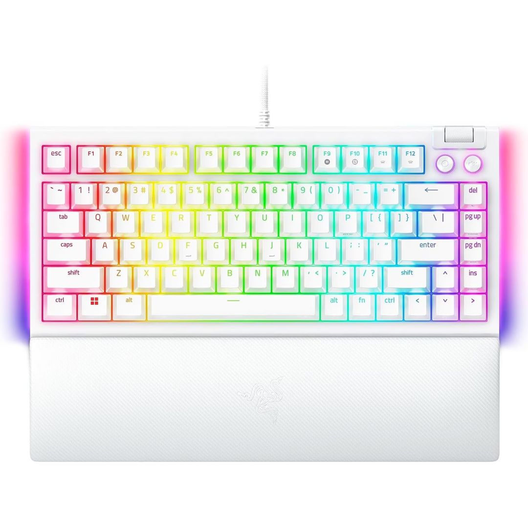 Razer BlackWidow V4 75% Mechanical Switches (Tactile) Keyboard White US