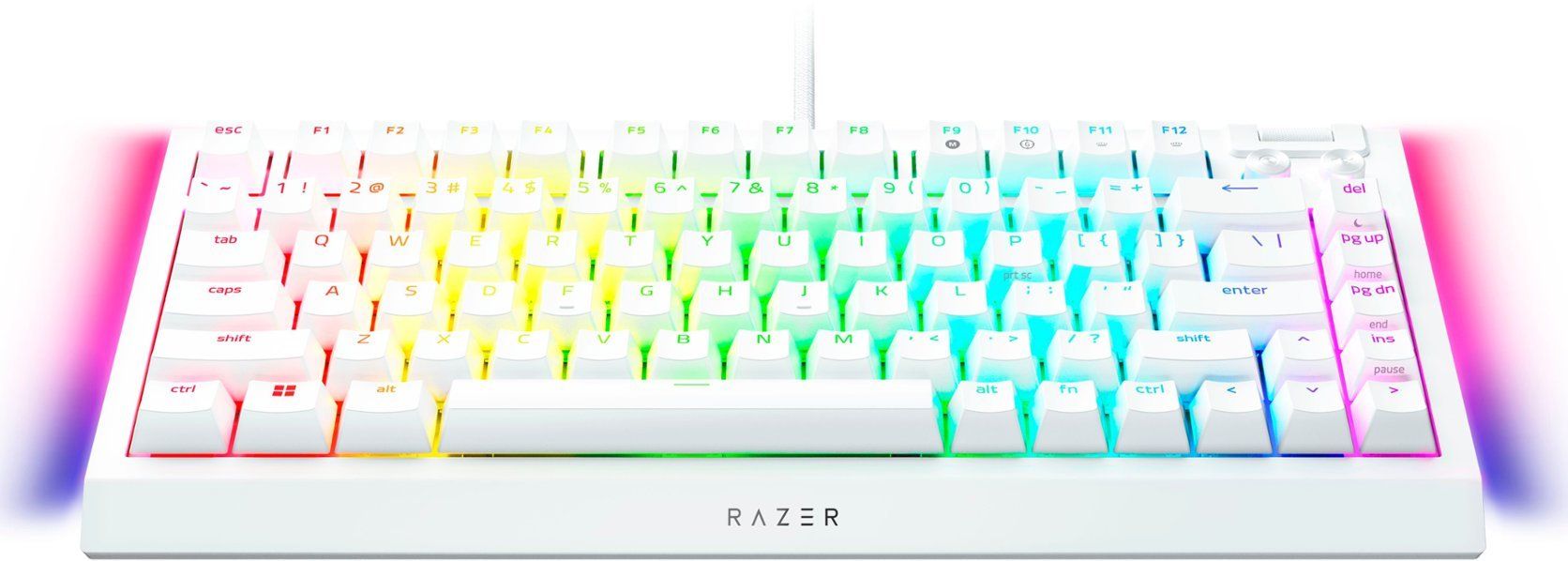 Razer BlackWidow V4 75% Mechanical Switches (Tactile) Keyboard White US