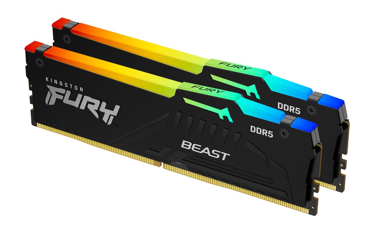 Kingston 32GB DDR5 6000MHz Kit(2x16GB) Fury Beast RGB XMP