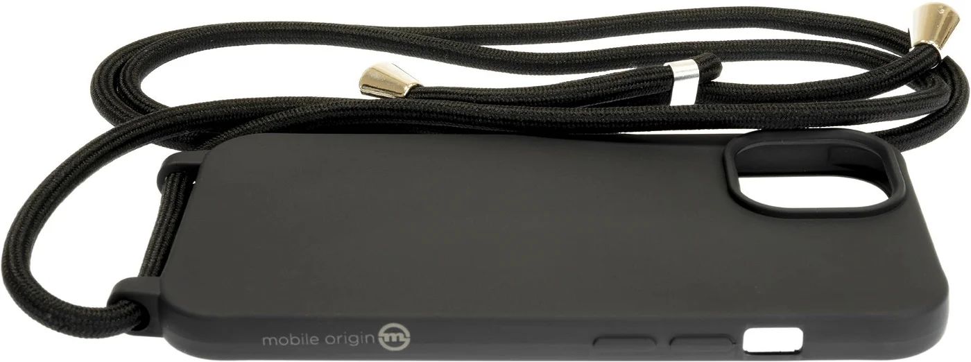 Mobile Origin Lanyard Case iPhone 15 Black