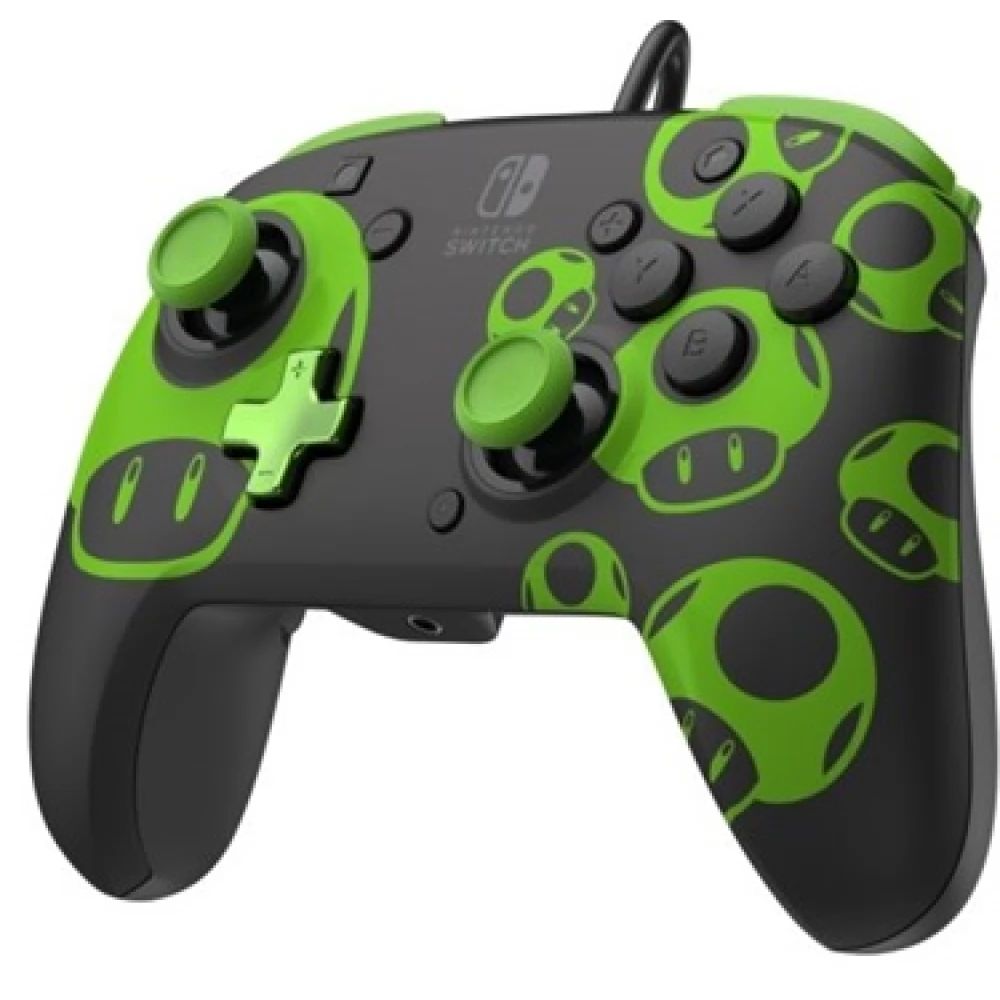 PDP 1-UP Glow in the Dark REMATCH Gamepad Black/Green