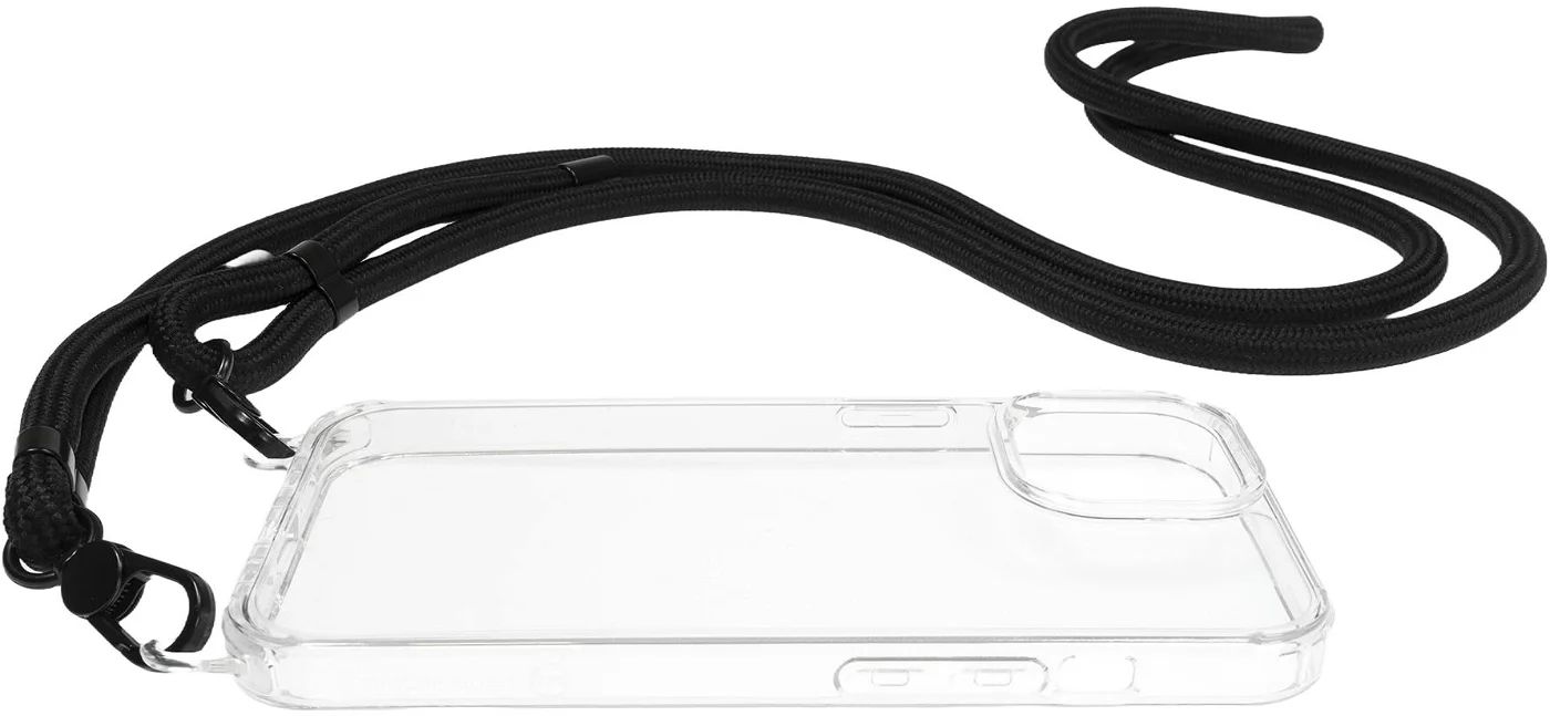 Mobile Origin Lanyard Case iPhone 15 Clear