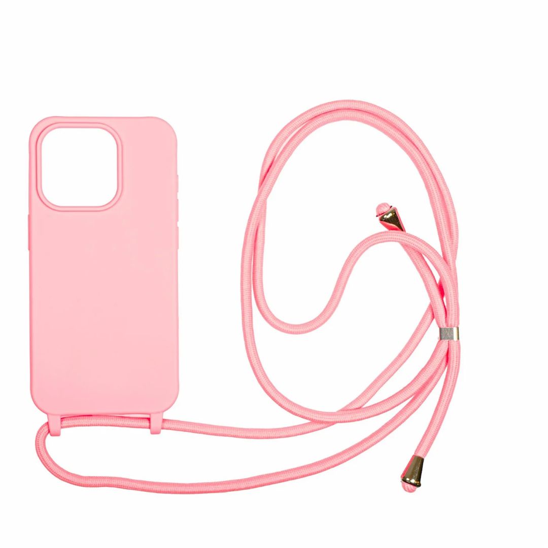 Mobile Origin Lanyard Case iPhone 15 Pro Pink