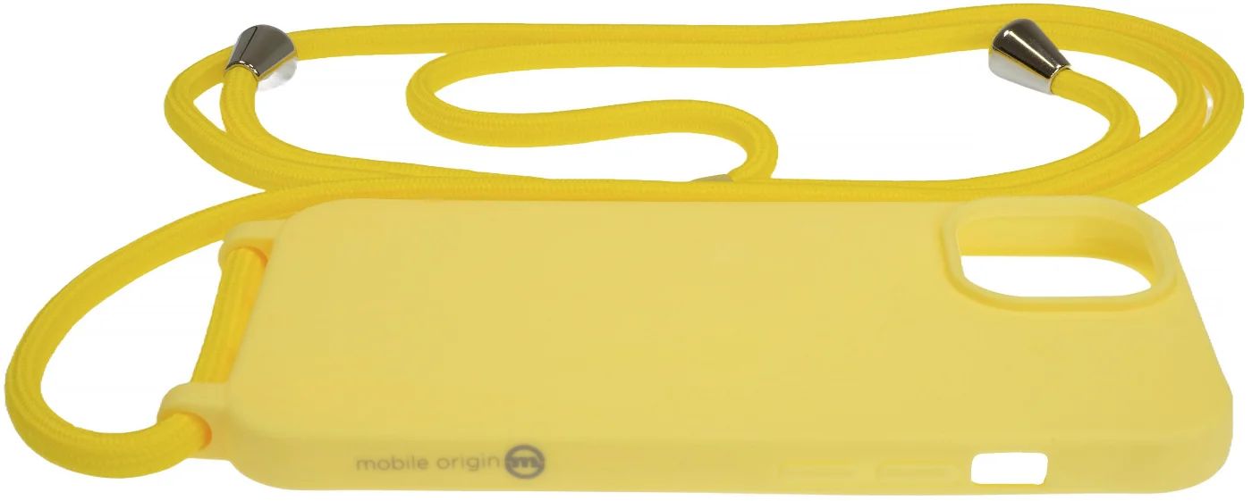 Mobile Origin Lanyard Case iPhone 15 Yellow