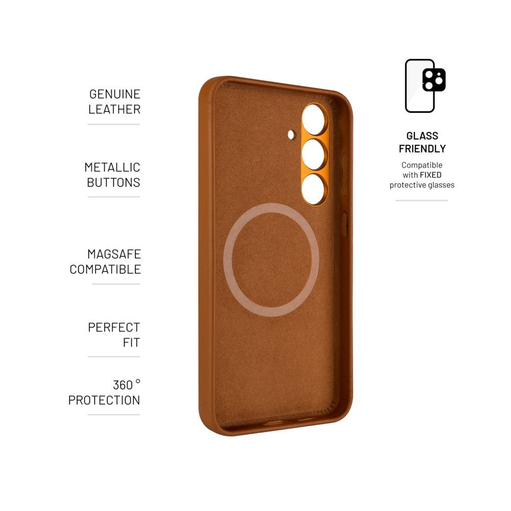 FIXED MagLeather for Samsung Galaxy S24+ Brown